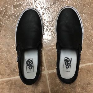 Black slip on vans